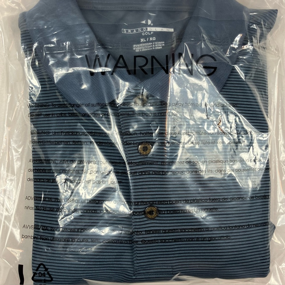 📦⛳️Grand Slam Men’s Polo Golf Shirt in Blue long sleeve XL DISCOUNTED SHIPPING - Picture 3 of 11
